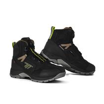 Bota para Motociclista Seventy Degrees Stelvio Baja SD-BA7 - Tamanho 40 - Black/Yellow Fluor