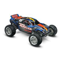 Carro Traxxas 1/10 Nitro Rustler 2WD RTR Tqi TSM Blue 44096-3