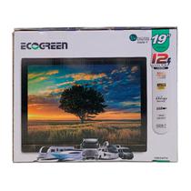 TV Ecogreen 19" LED HDMI/USB/12V Bivolt