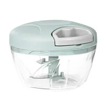 Mini Processador de Alimentos Manual S354 com 3 Laminas / 500ML - Verde