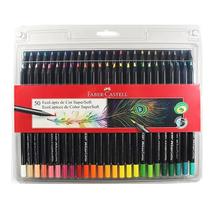 Faber Castell Lapiz Super Soft Caja Plastica 50 Colores Transparente