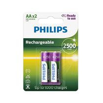 Pilha Philips Rec. AA 2500-Mah - C/2 Unid (R6B2RTU25/97)