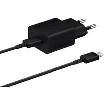 Carregador para Samsung EP-TA800NBEGEU USB-C 25W + Cable USB-C/USB-C 1M Negro