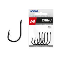 Marine Pesca Anzuelo Chinu Acero Inoxidable 50 Unidades Negro