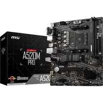 Placa Mãe AM4 MSI A520M Pro DDR4/VGA/M.2