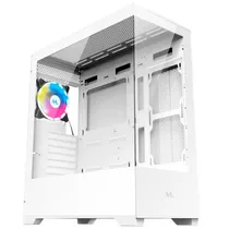 Gabinete Gamer Mtek MCG-AIR01-W Vidro 1FAN Argb - White
