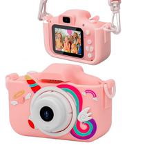 Camera Infantil Luo LU-X209 com Display Pink