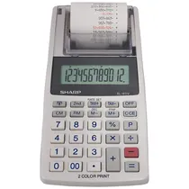 Calculadora Sharp EL-1611V 12 Digitos c/Bobina A Pilha