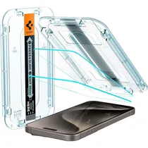 Pelicula Spigen iPhone 15 Pro Glastr Ez Fit AGL06892 - 2 Unidades