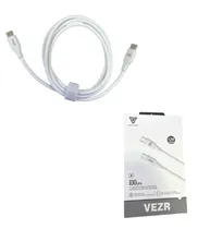 Cabo Vezr Tipo-C/Tipo-C 100W 1.2M VD10 Blanco
