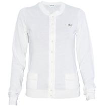 Cardigan Lacoste Feminina AF1069-70V 040  Farine