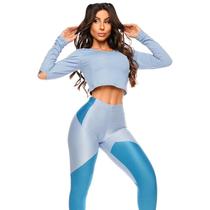 Leggings Lollypop Let's GYM Fitness Azul