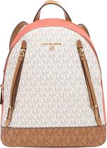 Mochila Michael Kors Feminina 30S4GBNB2V-873 - Beige/Marrom/Vermelho