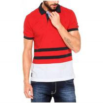 Camiseta Tommy Hilfiger Polo Masculino MW0MW02421-902 M Vermelho / Preto