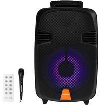 Caixa Karaoke Megastar SPA080BTC 8" 12.000 Watts P.M.P.O com Bluetooth/USB Bivolt - Preta