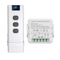 Interruptor Inteligente Smart 4LIFE para Cortina FS-03W / Wifi + RF / 2.5A / Compativel com Alexa e Google Home Assistant / 100-240V ~ 50/ 60HZ / App Smart Life - Branco