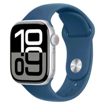 Apple Watch Series 10 MWWA3LW/A GPS Alumínio 42MM - Esportiva Silver Denim s/M