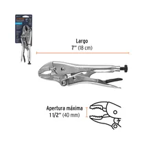 Alicate de PresióN Mandíbula Curva Truper 17421 18 CM