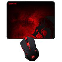 Mouse Gamer Redragon M601WL-Ba Wireless / LED - Preto + Mousepad