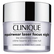 Creme Antirrugas Antienvelhecimento Clinique Repairwear Laser Focus Night Line Smoothing Cream Combination Oily To Oily - 50ML