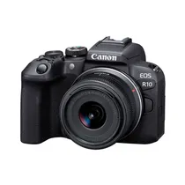 Câmera Digital Canon Eos R10 Kit - 25.5MP - Lente 18-45MM - Wi-Fi/Bluetooth - Tela 3" - Preto