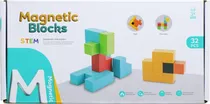 Cubos Magnéticos de Construção Magnetic Blocks Chuang Huang - CH1231 (32 Pçs)