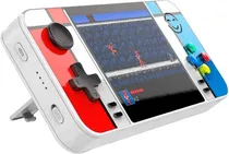Console Power Bank D41 500 Em 1 + 2 Controles - Neon White