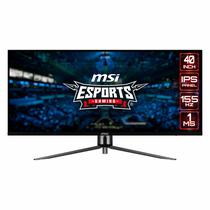 Monitor Gamer MSI MAG401QR 40" Ultrawide QHD Ips + Mouse e Teclado - Preto