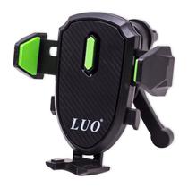 Suporte de Celular para Carro Luo LU-467 Mobile Car Holder 360 - Preto/Verde