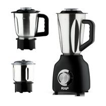 Liquidificador Raf Blender R.2843 / 1.5 Litros / 350W / 2 Velocidades + Pulsar / 220-240V ~ 50/ 60HZ - Preto