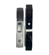Fechadura Digital S928-4 Wifi Tuya/Senha/Cartão/Chave Cinza