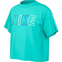 Camiseta Nike Infantil Feminino Sportwear Essential M Verde - FZ5561300