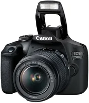 Kit Câmera Canon Eos 2000D 24.1 Megapixels com Lente Ef-s 18-55MM Is II