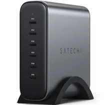 Satechi Cargador ST-C200GM-Eu USB-C 6-Port 200W PD Gan