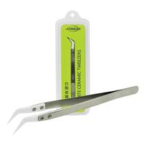 Pinca Curva Antiestatica TC-14W Jabeud Tweezers Verde