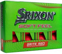 Bola de Golfe Srixon Soft Feel Brite Red (12 Unidades)