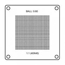 Bga Stencil Universal 40X40 1.1 B-0.60