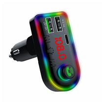 Transmissor FM Satellite A-MP43 com Bluetooth e Iluminacao Rainbow - Preto