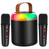 Caixa de Som Yookie SK26 Bluetooth / Karaoke / RGB - Preto + Microfone