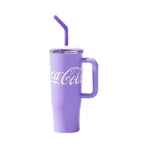 Vaso Térmico Coca Cola NS1200B1 Con Pajita 1200ML Púrpura