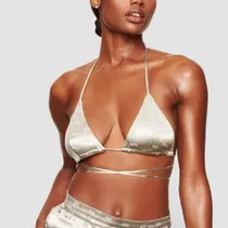 Sostén Skims Bralette Triangular Jacquard de NWT
