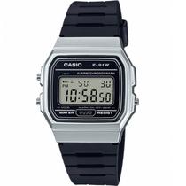 Relogio Casio F-91WM-1BDF Unissex Digital - Preto/Cinza