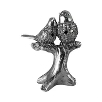 Figura Decorativa de Ave Concepts 437-4911395 19 CM Plata