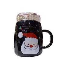 Taza Navidena Negro 7X12.7CM 540ML