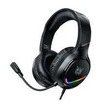 Fone P2 Onikuma X31 c/Mic USB Black RGB 50MM