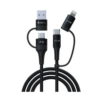 Cable Devia F04 4 En 1 1.5M Negro