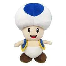 Plush Little Buddy 8* Super Mario Blue Toad 5888