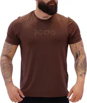 Camiseta Joog Basica Poliamida Marrom Masculina