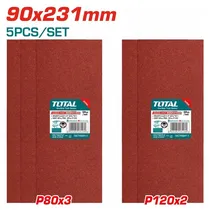 Kit de Lixas para Lixadeira Total TAC749241-1 5 Peças