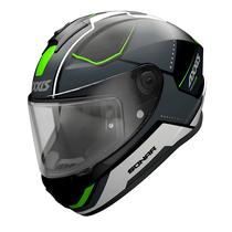 Capacete Axxis Draken s Sonar B16 - Fechado - Tamanho M - Green Fluor Mate